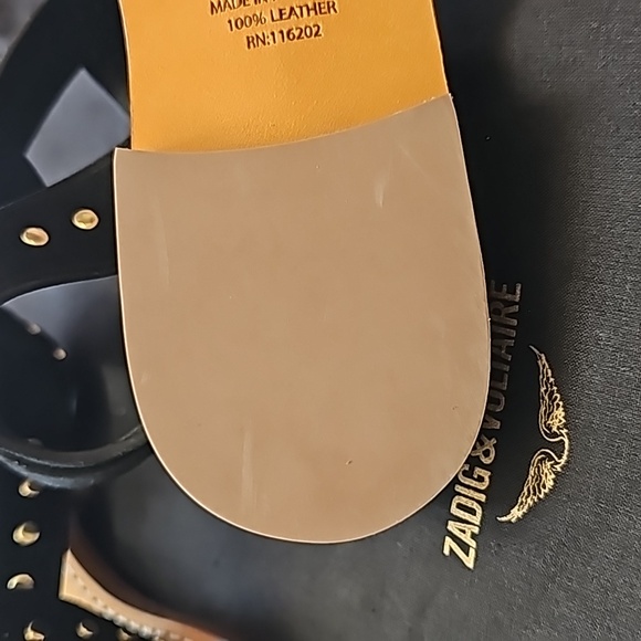 ZADIG & VOLTAIRE Cecilia Sandals Black Suede - Womens FR39 / US8 - Picture 6 of 13